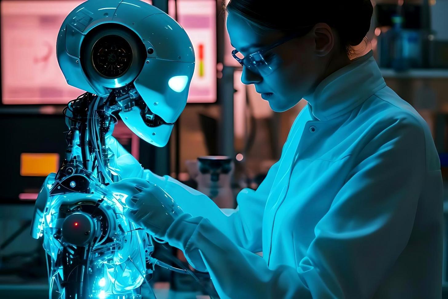 Étudiants collaborant sur des projets d'IA en santé